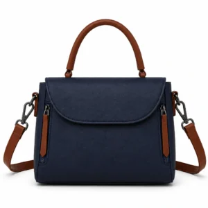 Leather Top Handle Satchel Bag