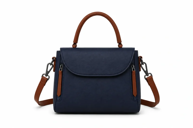 Leather Top Handle Satchel Bag