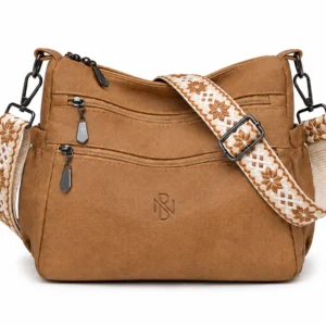 Leather Crossbody Messenger Bag