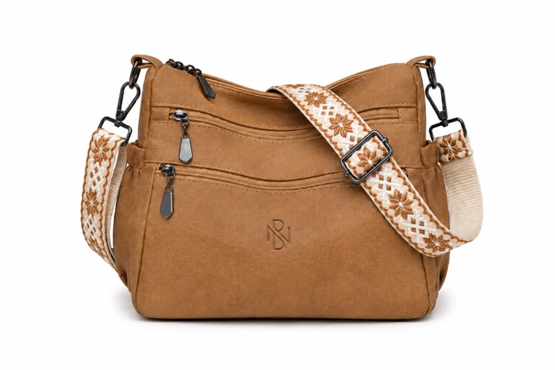 Leather Crossbody Messenger Bag
