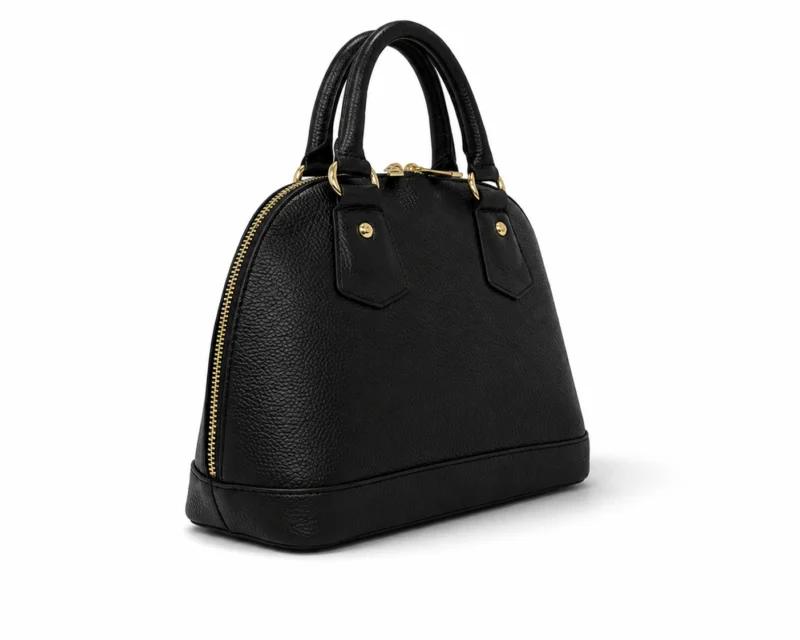 Classic Leather Dome Handbag