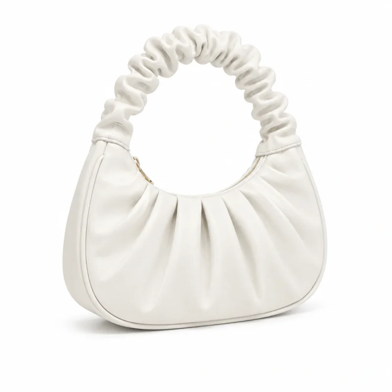 ba41d957-94c0-43ad-a753-07d23c79afdc Leather Ruched Hobo Shoulder Bag