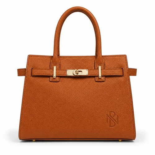 Luxury Leather Top Handle Satchel Bag
