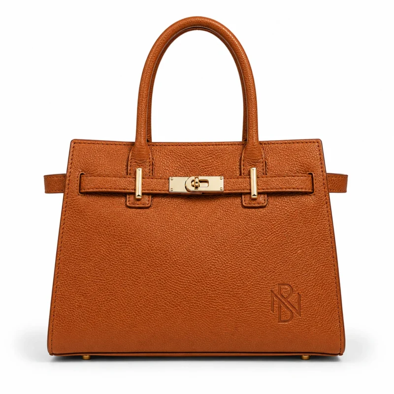 Luxury Leather Top Handle Satchel Bag