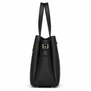 Classic Leather Shoulder Tote Bag