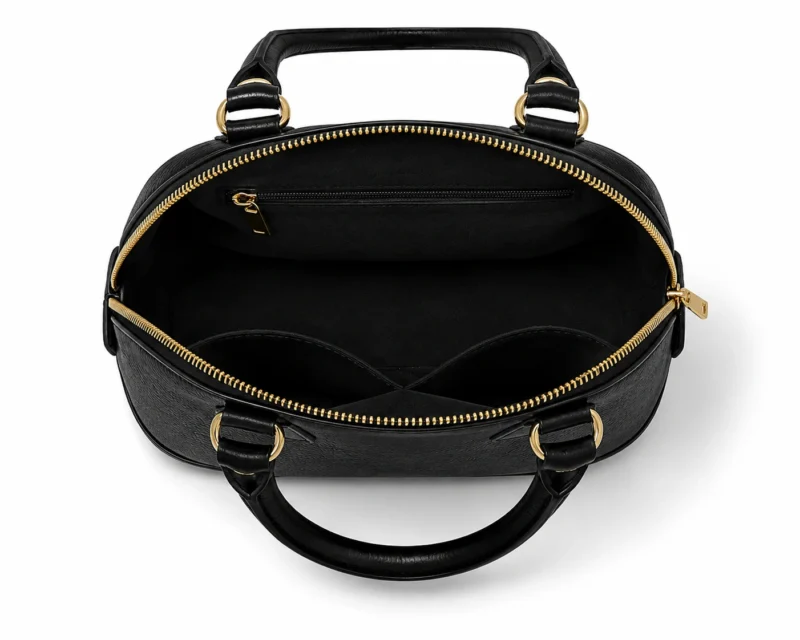 Classic Leather Dome Handbag