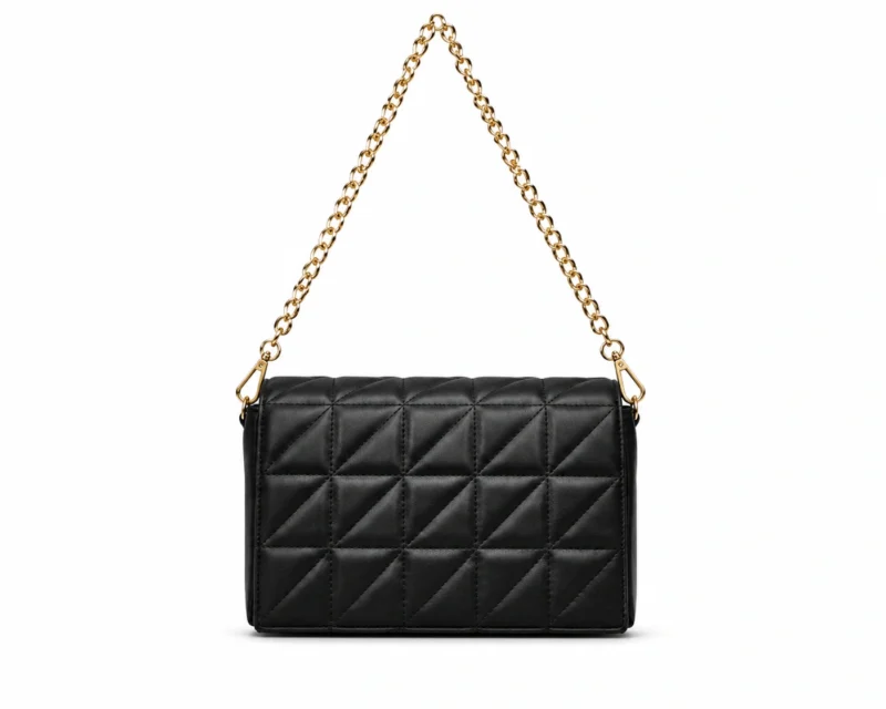 Quilted Leather Chain Shoulder Bag