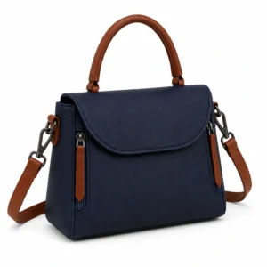 Leather Top Handle Satchel Bag