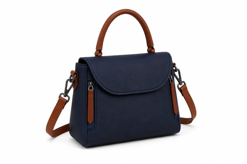 Leather Top Handle Satchel Bag