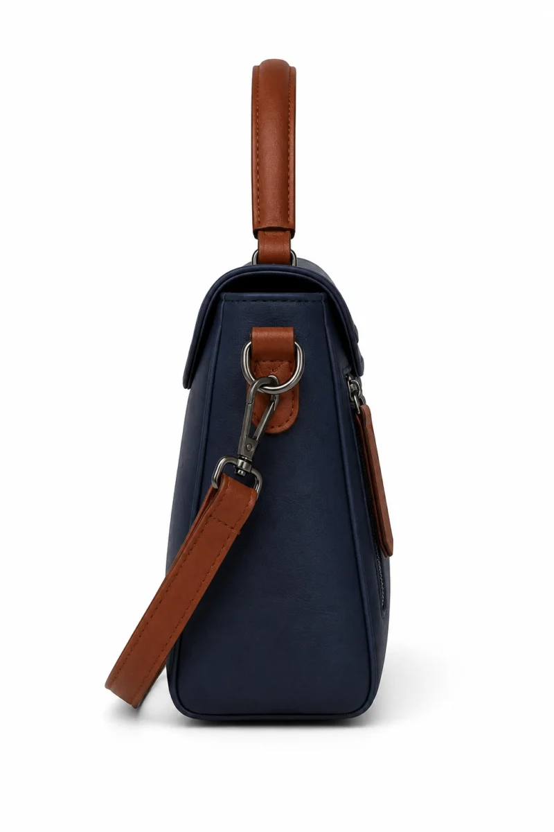 Leather Top Handle Satchel Bag