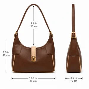 Leather Shoulder Hobo Bag