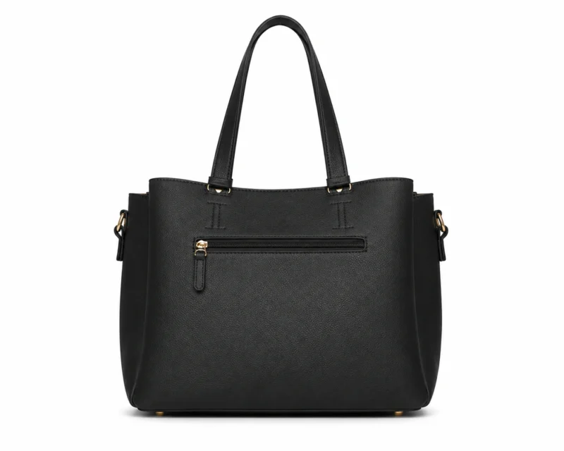 Classic Leather Shoulder Tote Bag