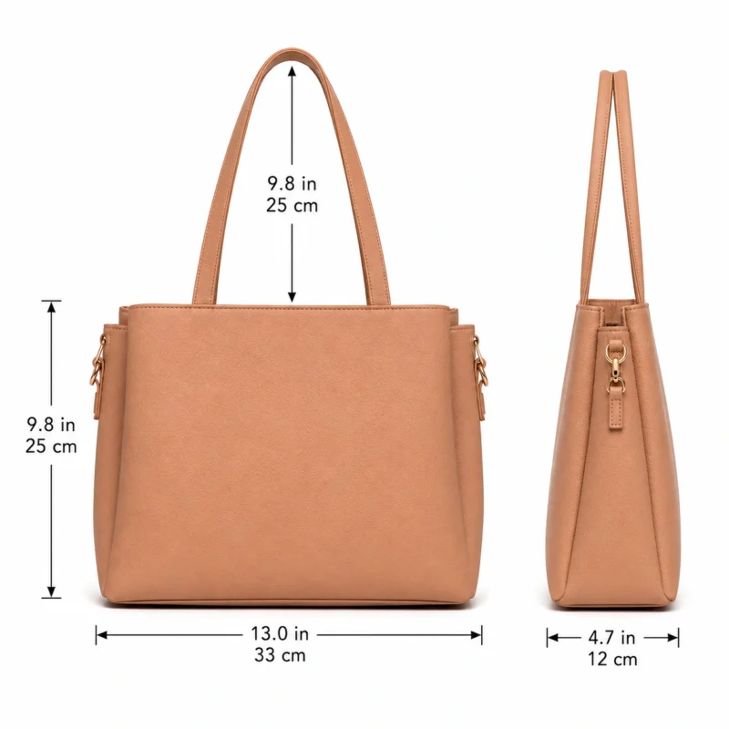 imae3 Minimalist Leather Tote Bag